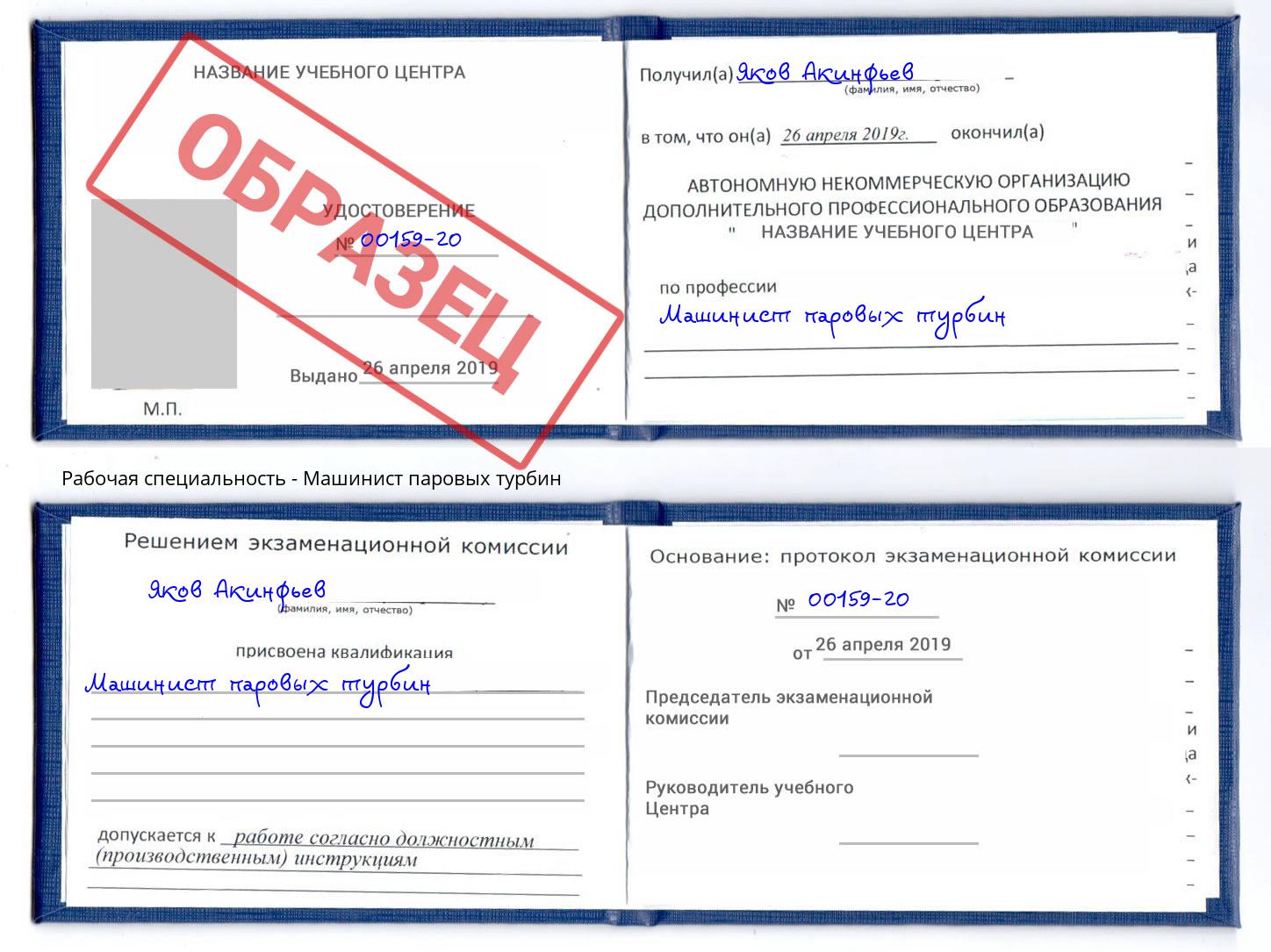 Машинист паровых турбин Сергиев Посад